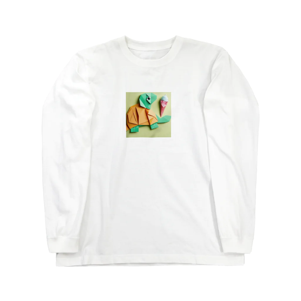 yumiceのice meets オリガミカメ Long Sleeve T-Shirt