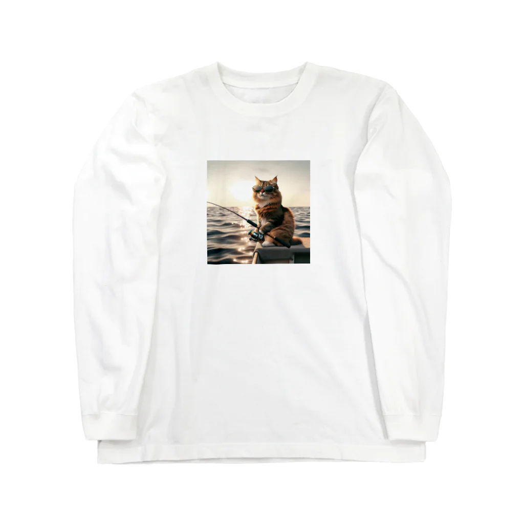 mitsuouの釣り猫 ロングスリーブTシャツ
