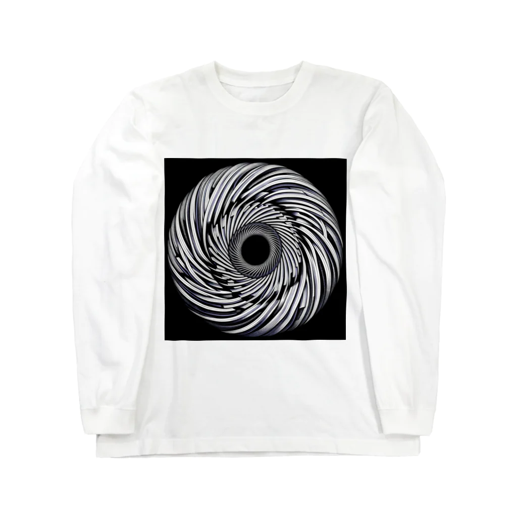 Dexsterのoptical illusion 01 ロングスリーブTシャツ