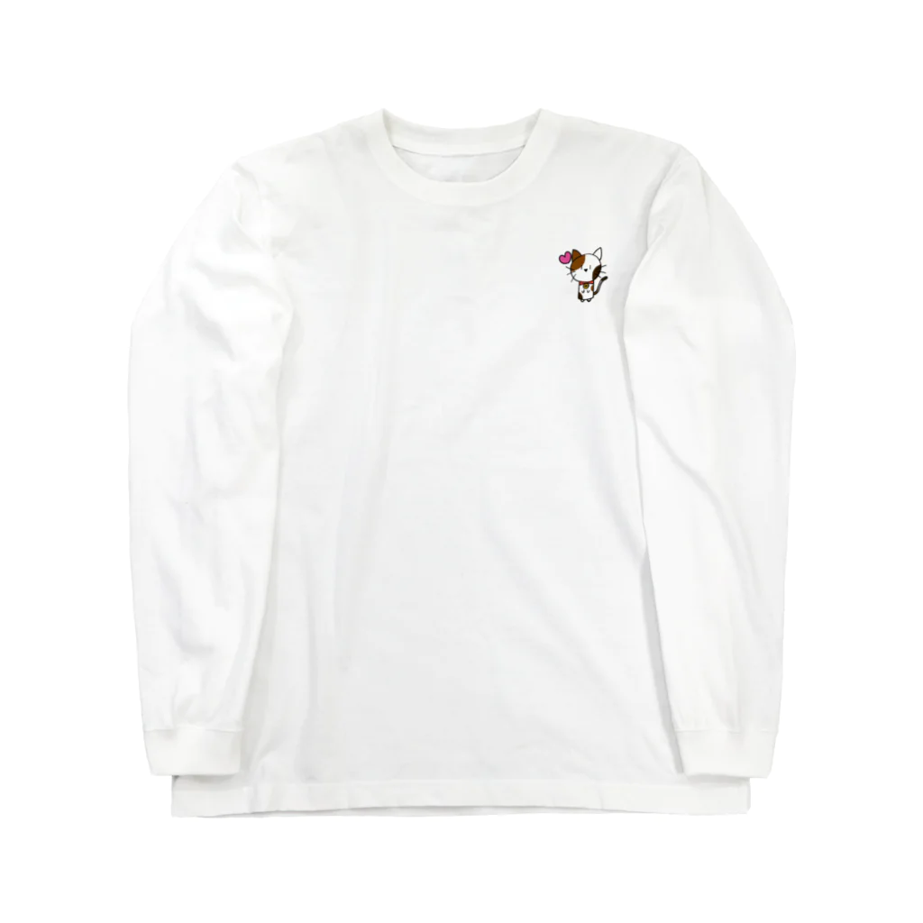 ねこ日和のねこ日和（ぶち猫） Long Sleeve T-Shirt