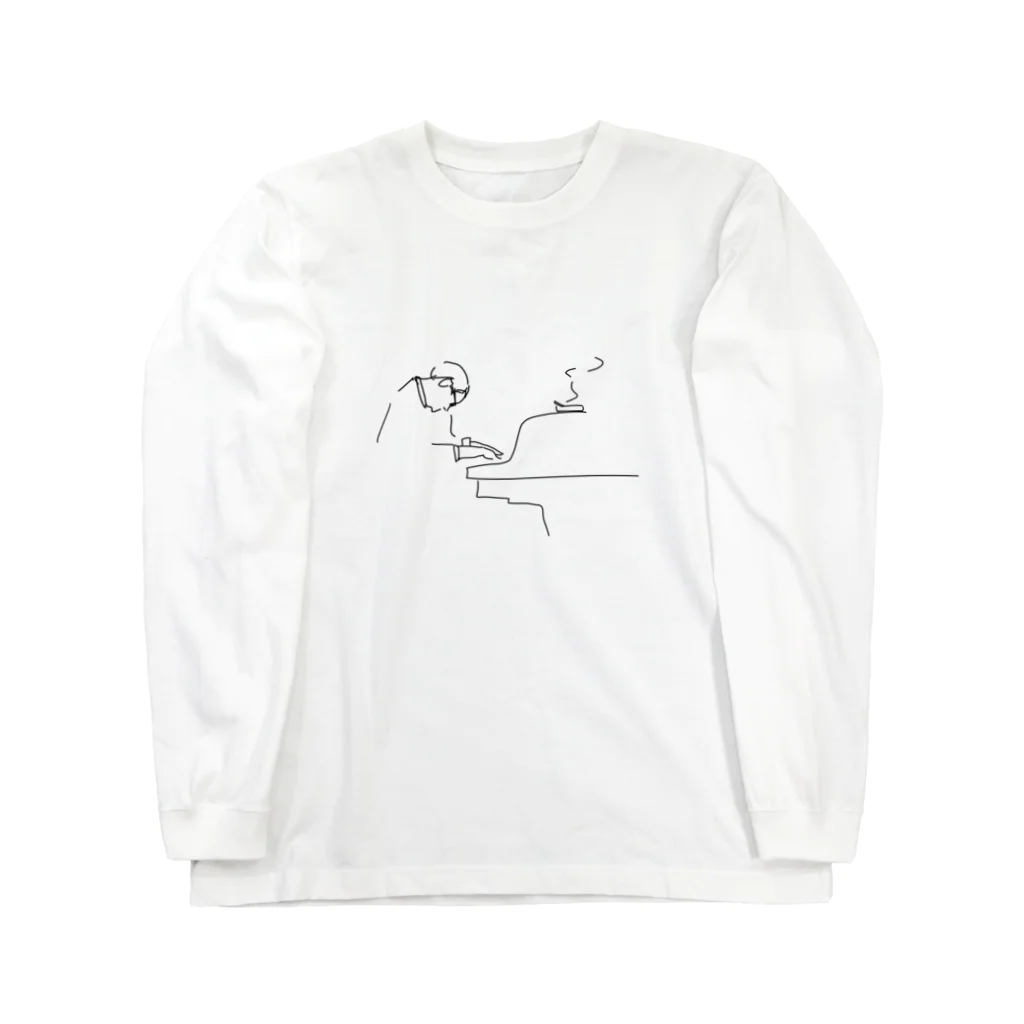 kuniiyosukeのJAZZ. Bill Evans Long Sleeve T-Shirt