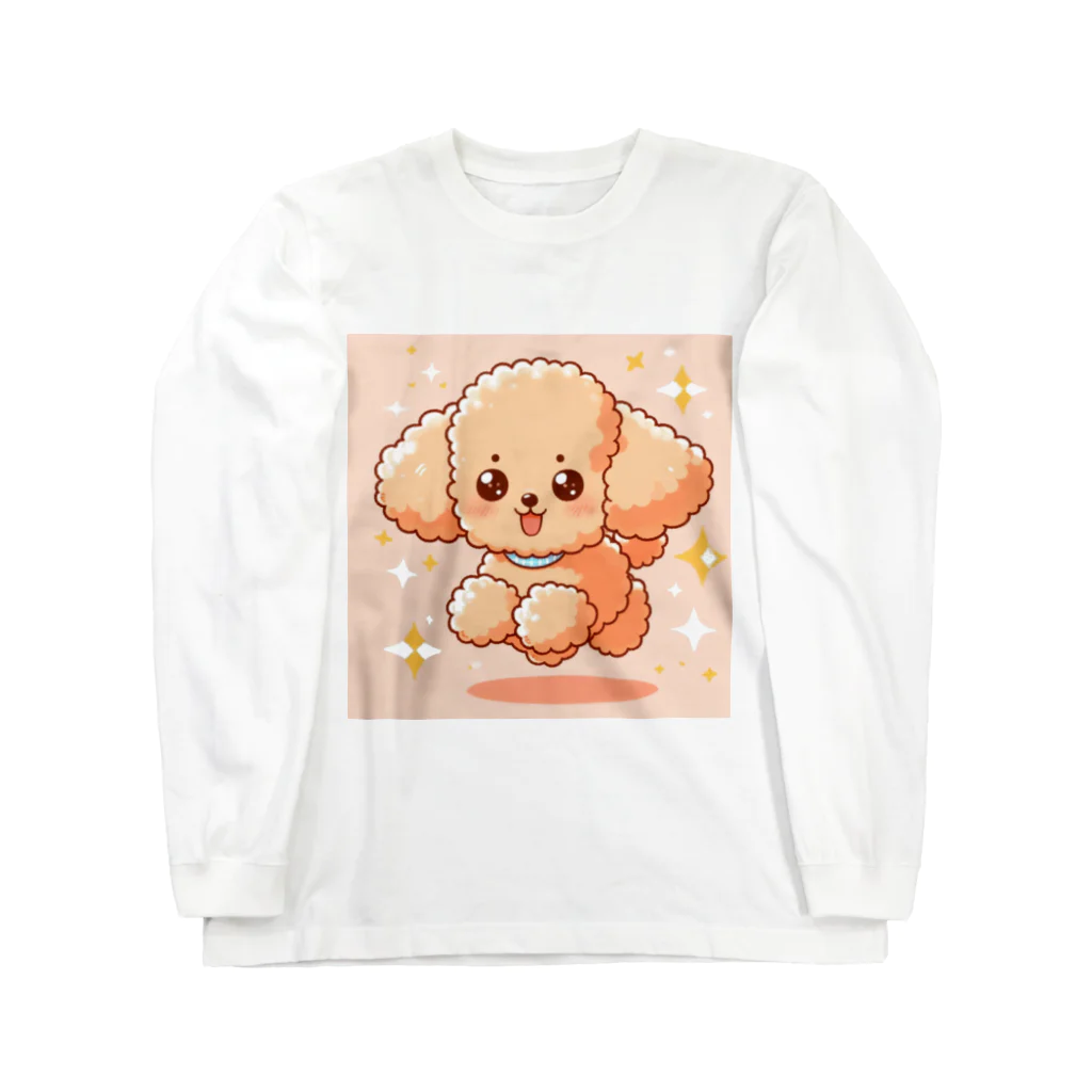 RyuReoのふわもこワンコ（アプリコット）の日常 - ルンルンver Long Sleeve T-Shirt