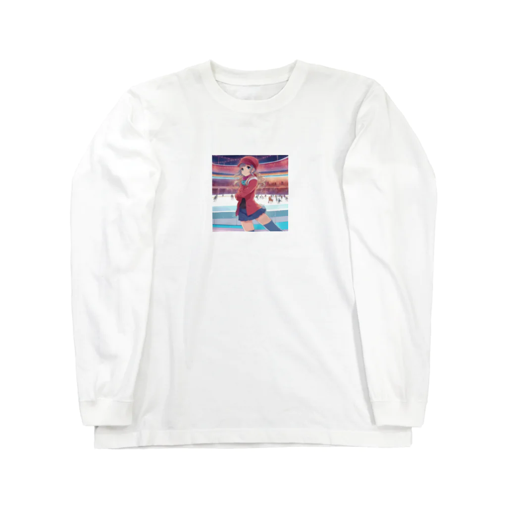 aoicanonのスケートをする女性 Long Sleeve T-Shirt