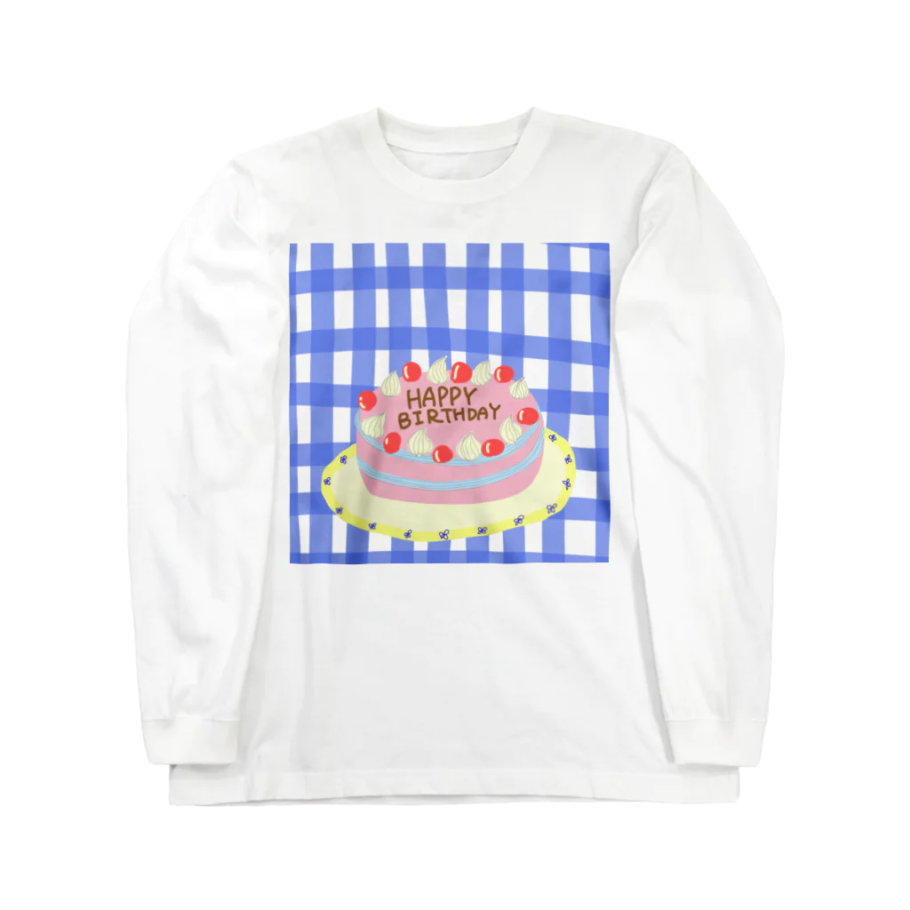 借りてきたアルパカのいつでもバースデー💙🤍 Long Sleeve T-Shirt