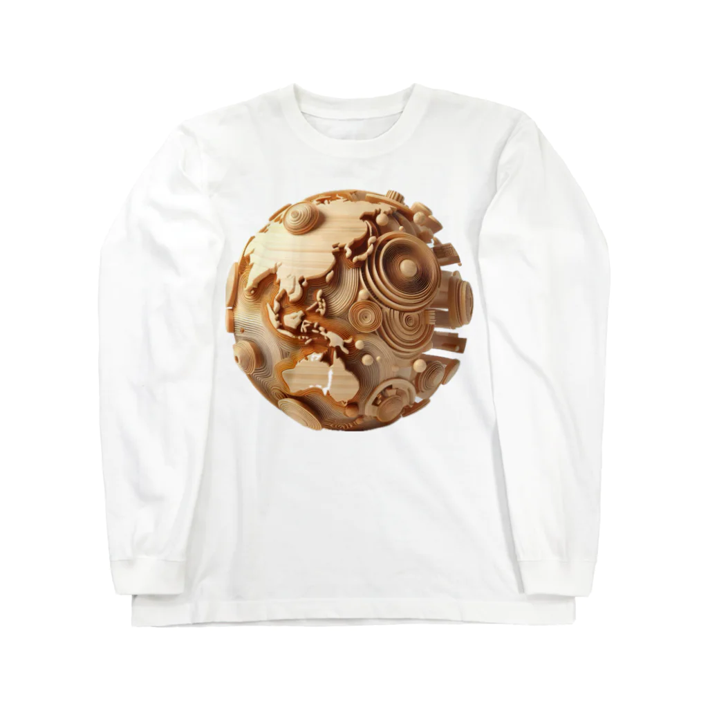 JUPITERの"Wooden Earth" Long Sleeve T-Shirt