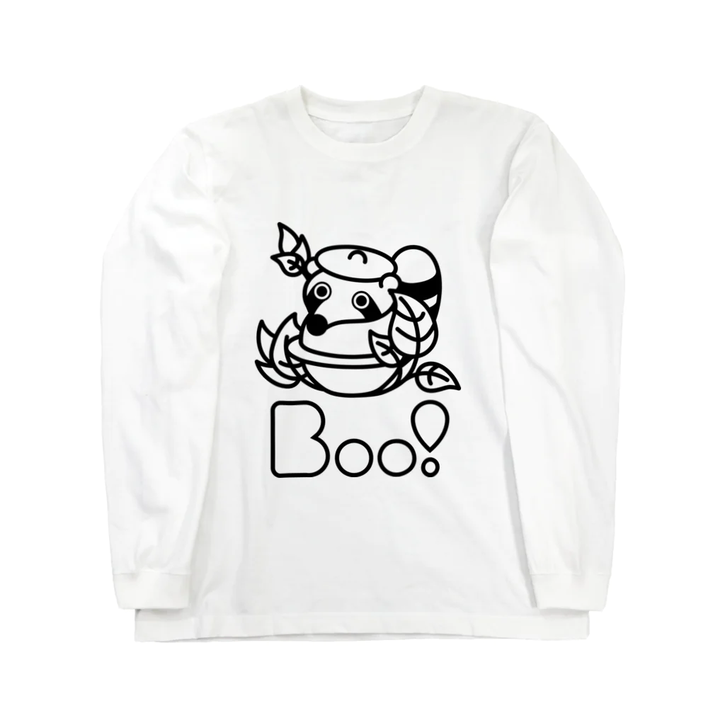 Boo!のBoo!(ぶんぶくちゃがま) Long Sleeve T-Shirt