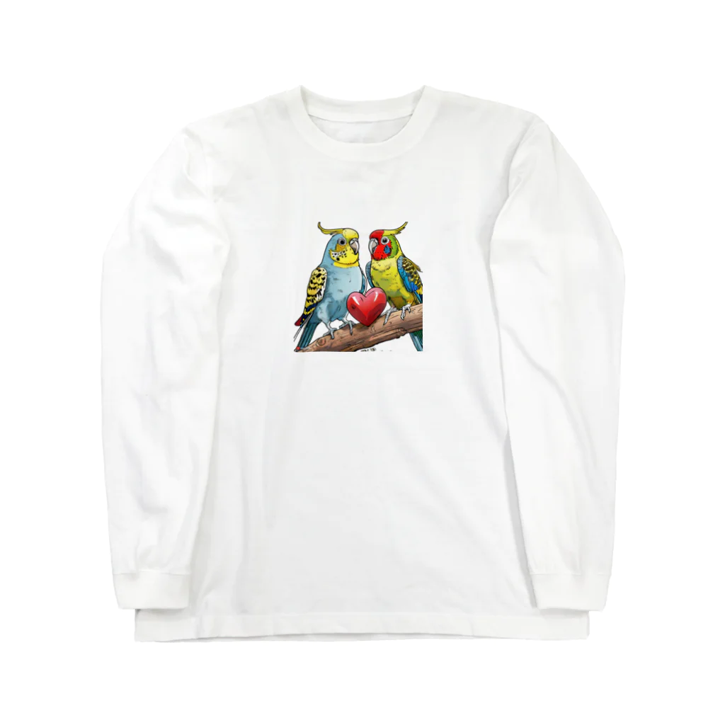 Paonのズーのラブインコ Long Sleeve T-Shirt