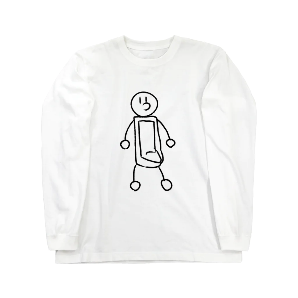 Bennki555 Town のMr.Toilet Nioudati Long Sleeve T-Shirt