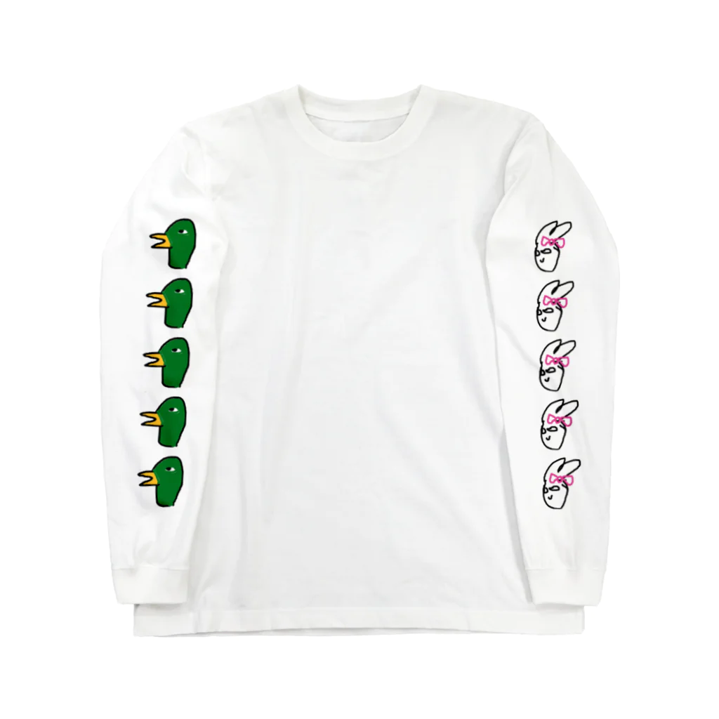 mzwjpの鴨とウサギ Long Sleeve T-Shirt