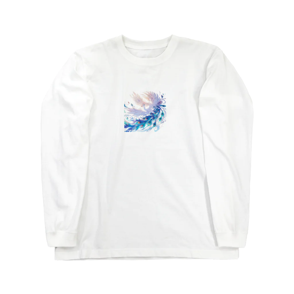 J-Peacockの鮮やかな色彩に彩られた孔雀 Long Sleeve T-Shirt