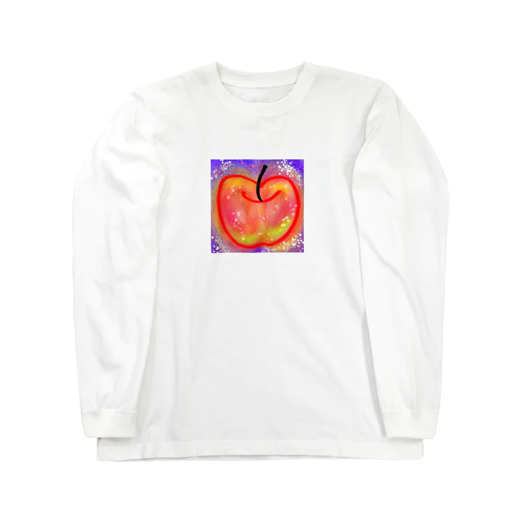 nijiirosorausagiの林檎  お話の世界【虹色空うさぎ】 Long Sleeve T-Shirt