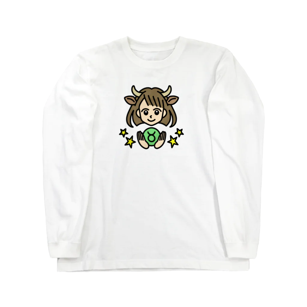 Yukarinaの星座ショップのおうし座♉ ロングスリーブTシャツ