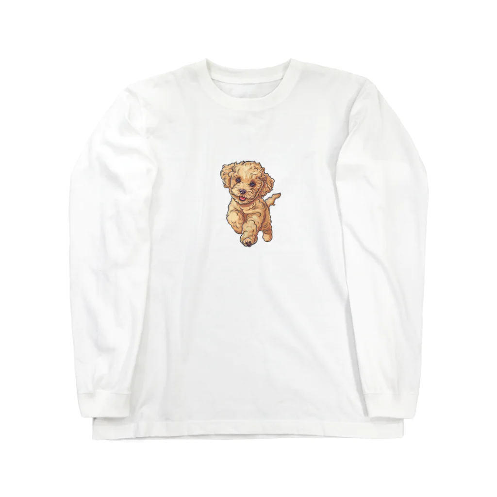 hanappongのハッピープードル Long Sleeve T-Shirt