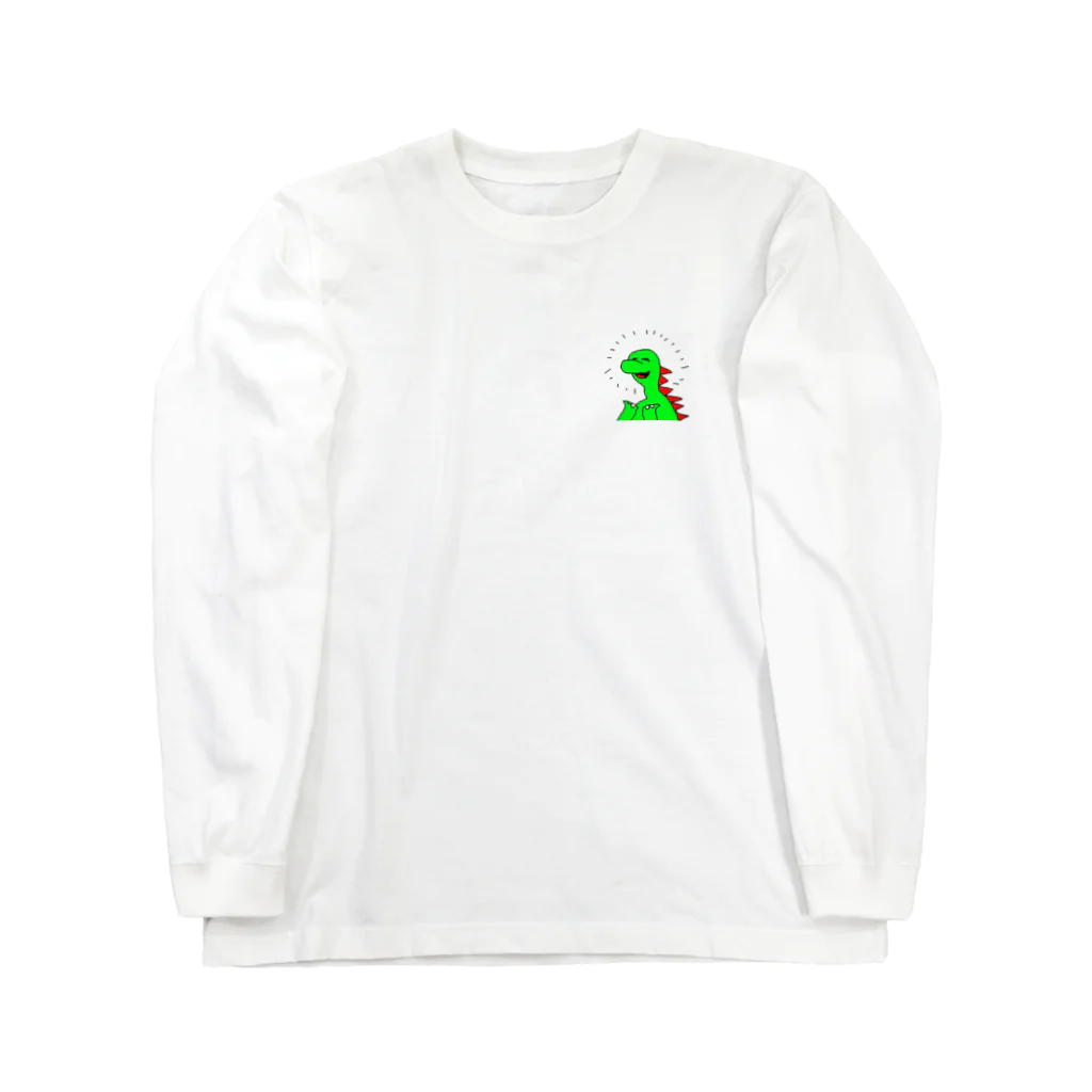 ダンプティーズの喜ぶ恐竜 Long Sleeve T-Shirt