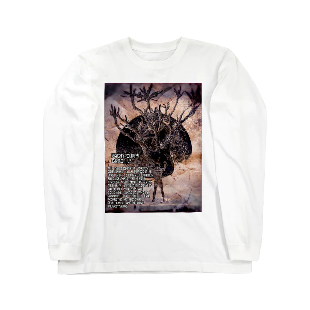 パキポキさんのPachypodium Gracilius  Long Sleeve T-Shirt