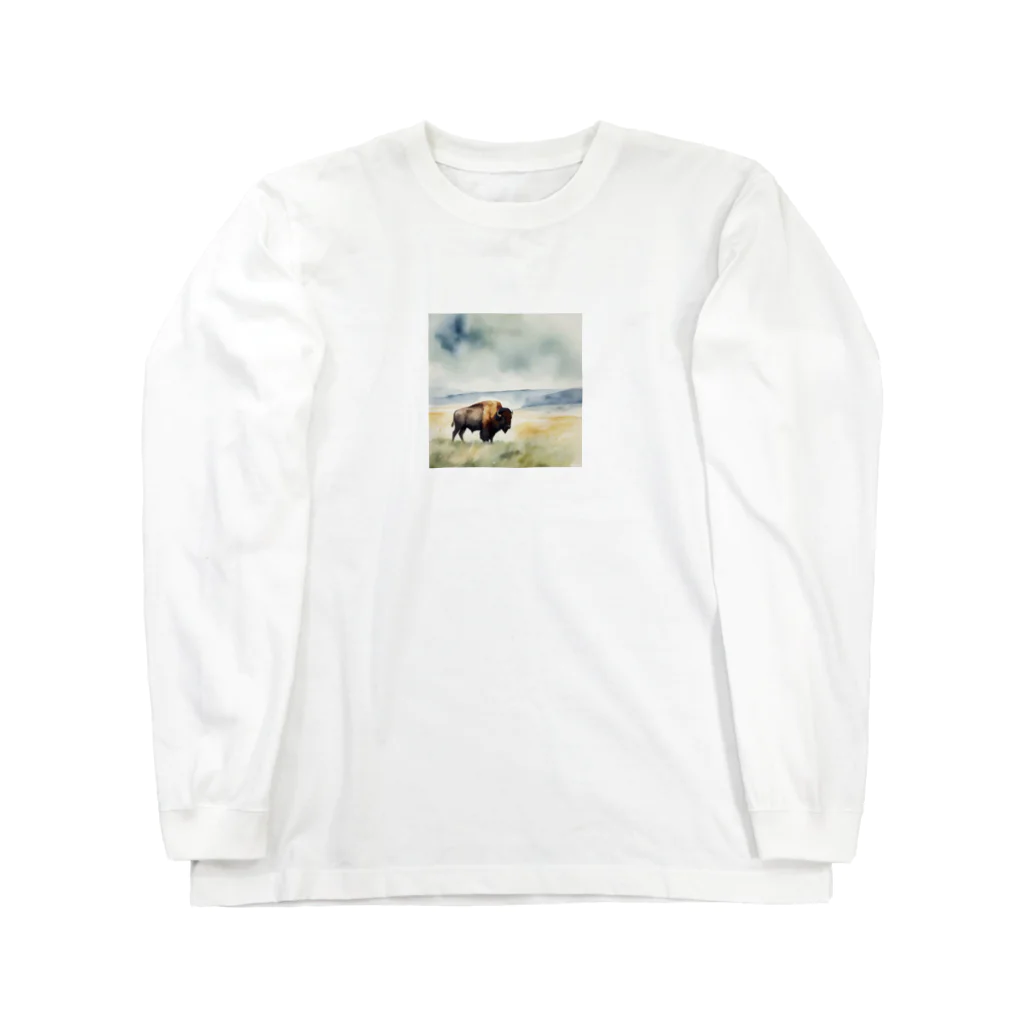 dakaroのバイソンさん Long Sleeve T-Shirt