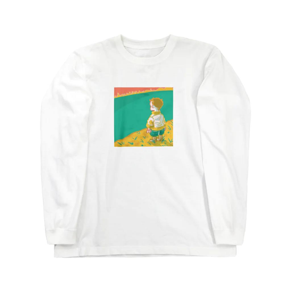 コリーの海の向こうの町 Long Sleeve T-Shirt