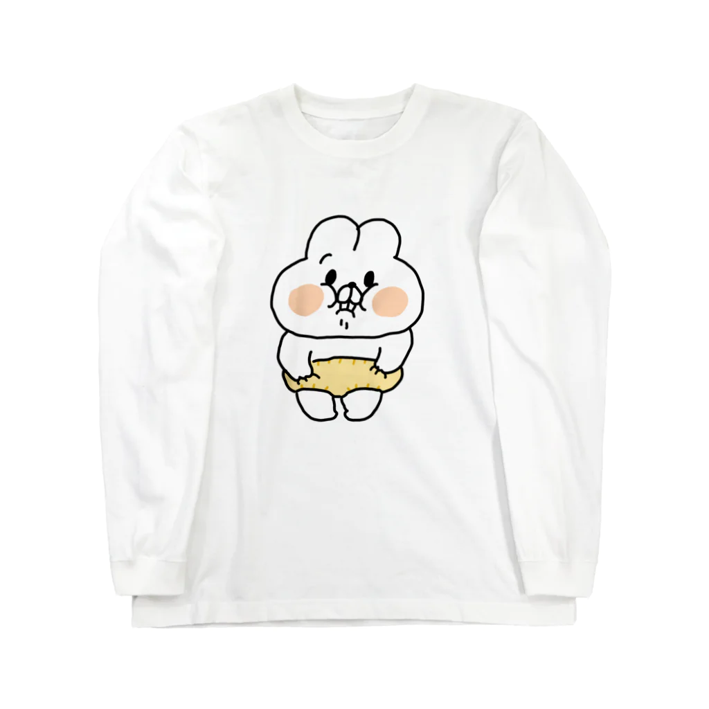 saimari＠LINEスタンプ販売中の食いしばり　ぶーぶーちゃん Long Sleeve T-Shirt