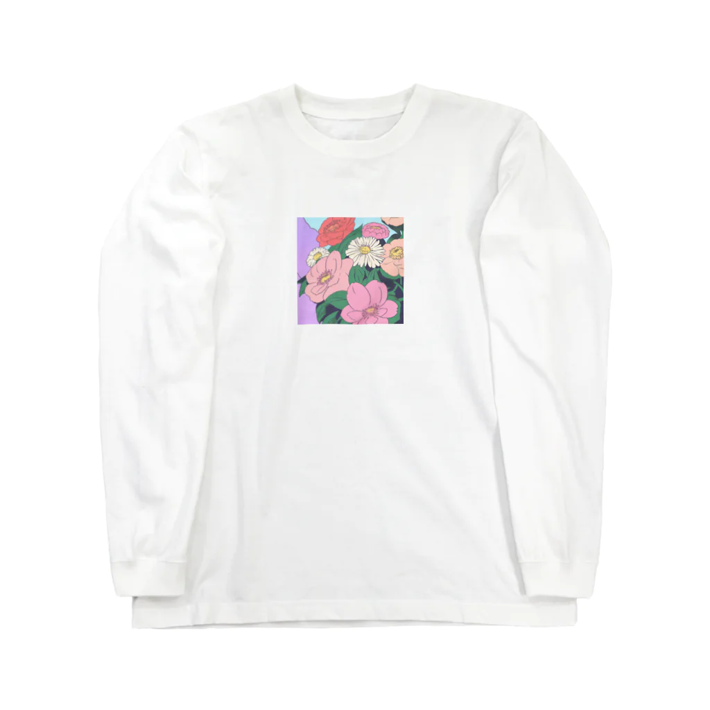 小町の花に囲まれた日常 Long Sleeve T-Shirt