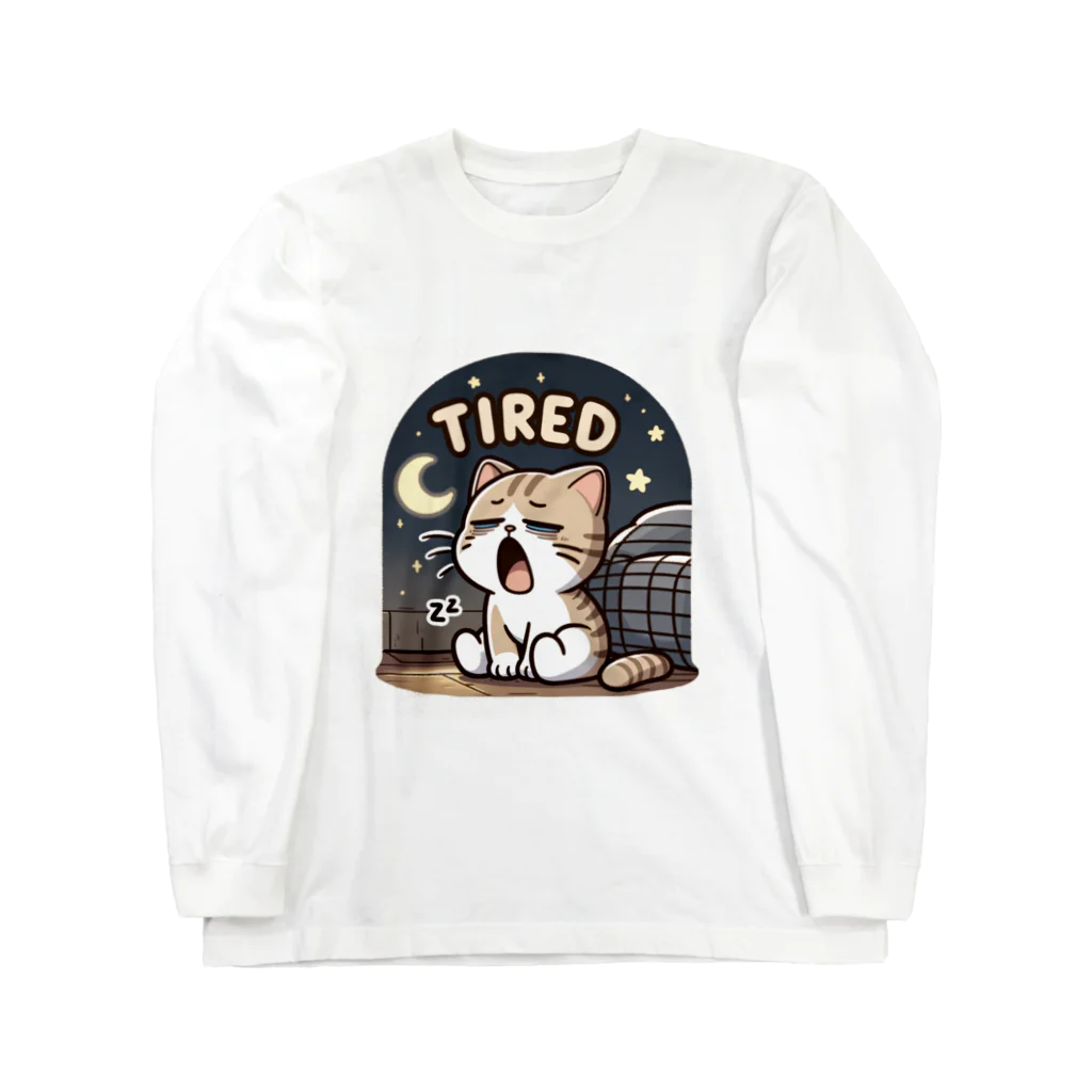 mimikkyu322のTired cat7 ロングスリーブTシャツ