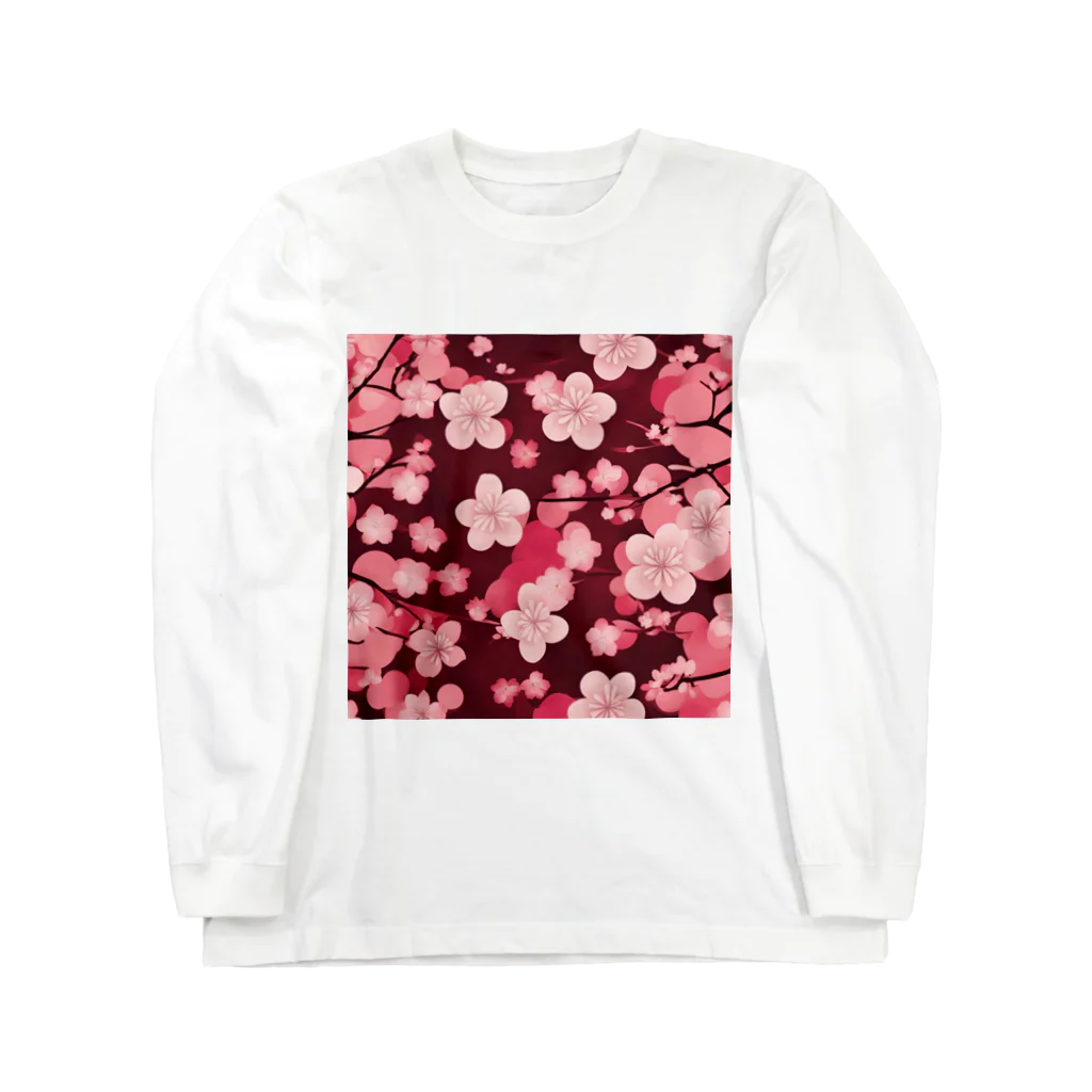 curtisの桜の花びら ロングスリーブTシャツ