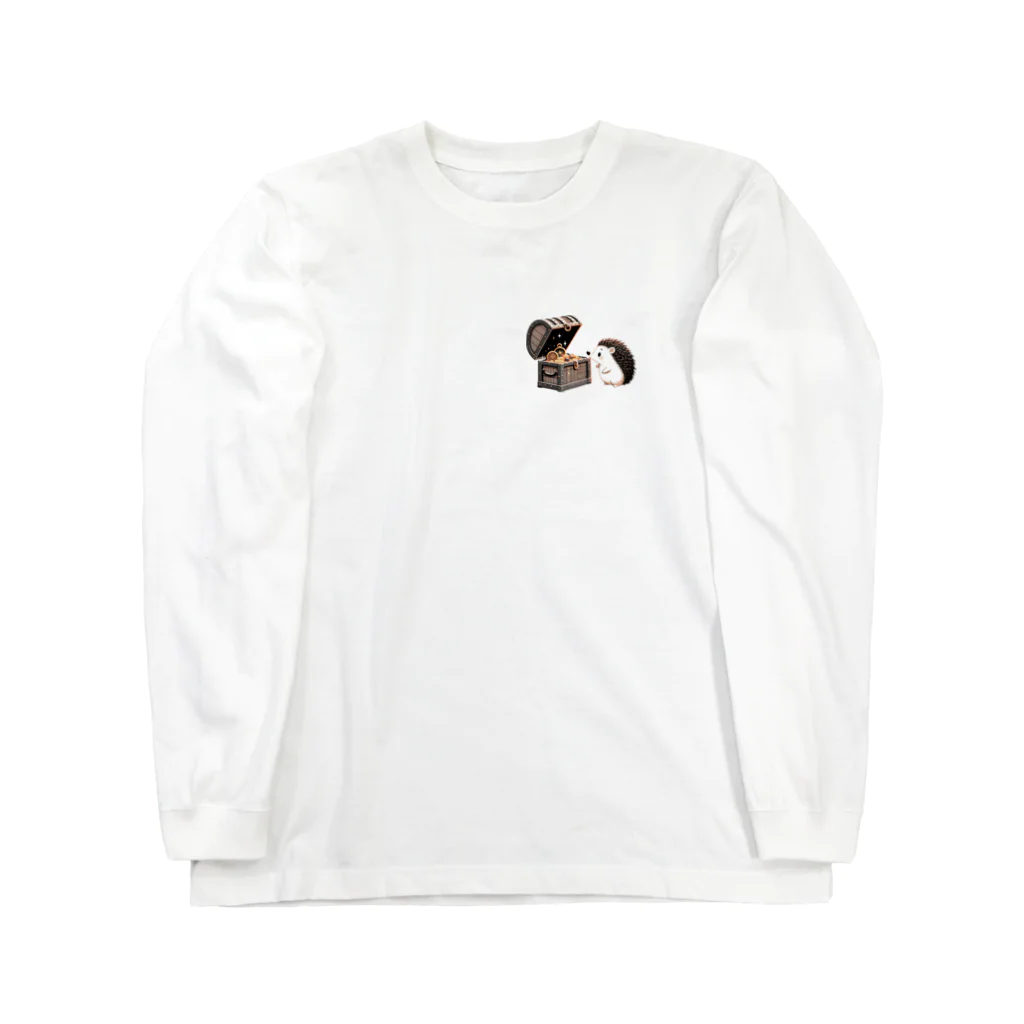 はりまみれのハリネズミと宝箱 Long Sleeve T-Shirt