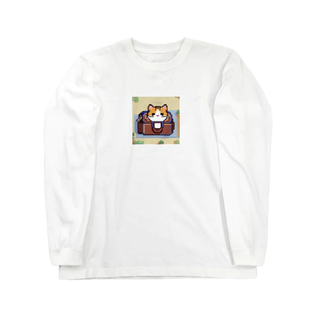 masaのハンドバッグの中に隠れている猫 Long Sleeve T-Shirt