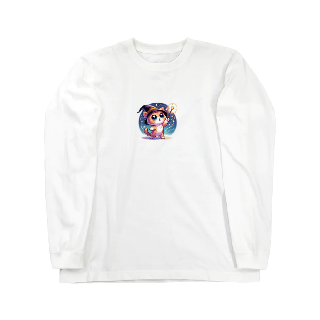 子猫カーニバルの子猫の魔法使い Long Sleeve T-Shirt