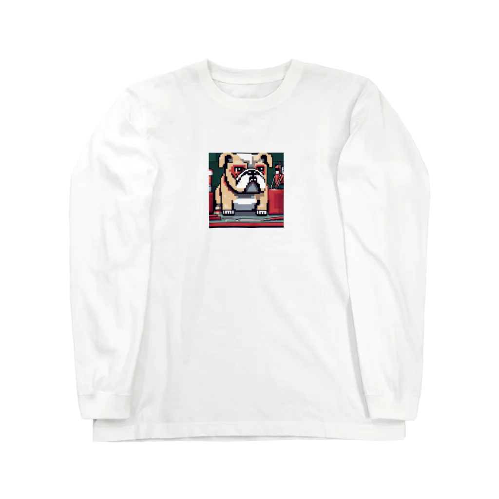 barisukaのフェイスアートするブルドッグ Long Sleeve T-Shirt