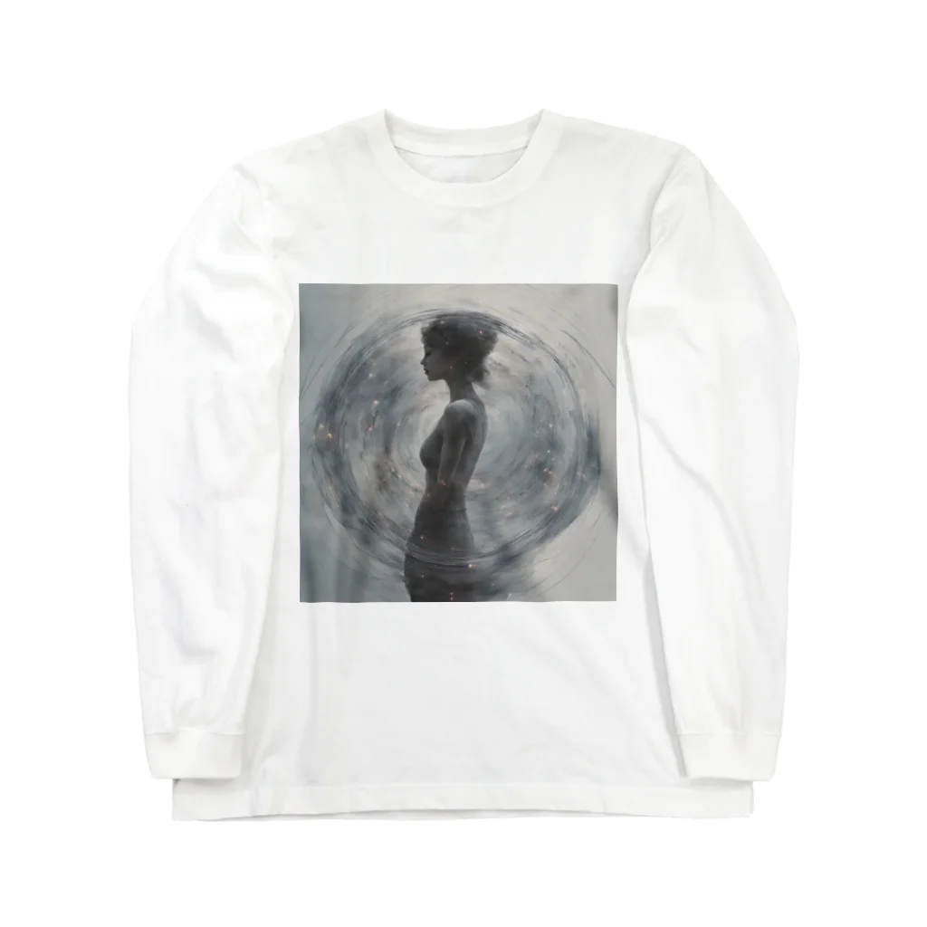 d-design-labの幻想的な女性のグッズ Long Sleeve T-Shirt