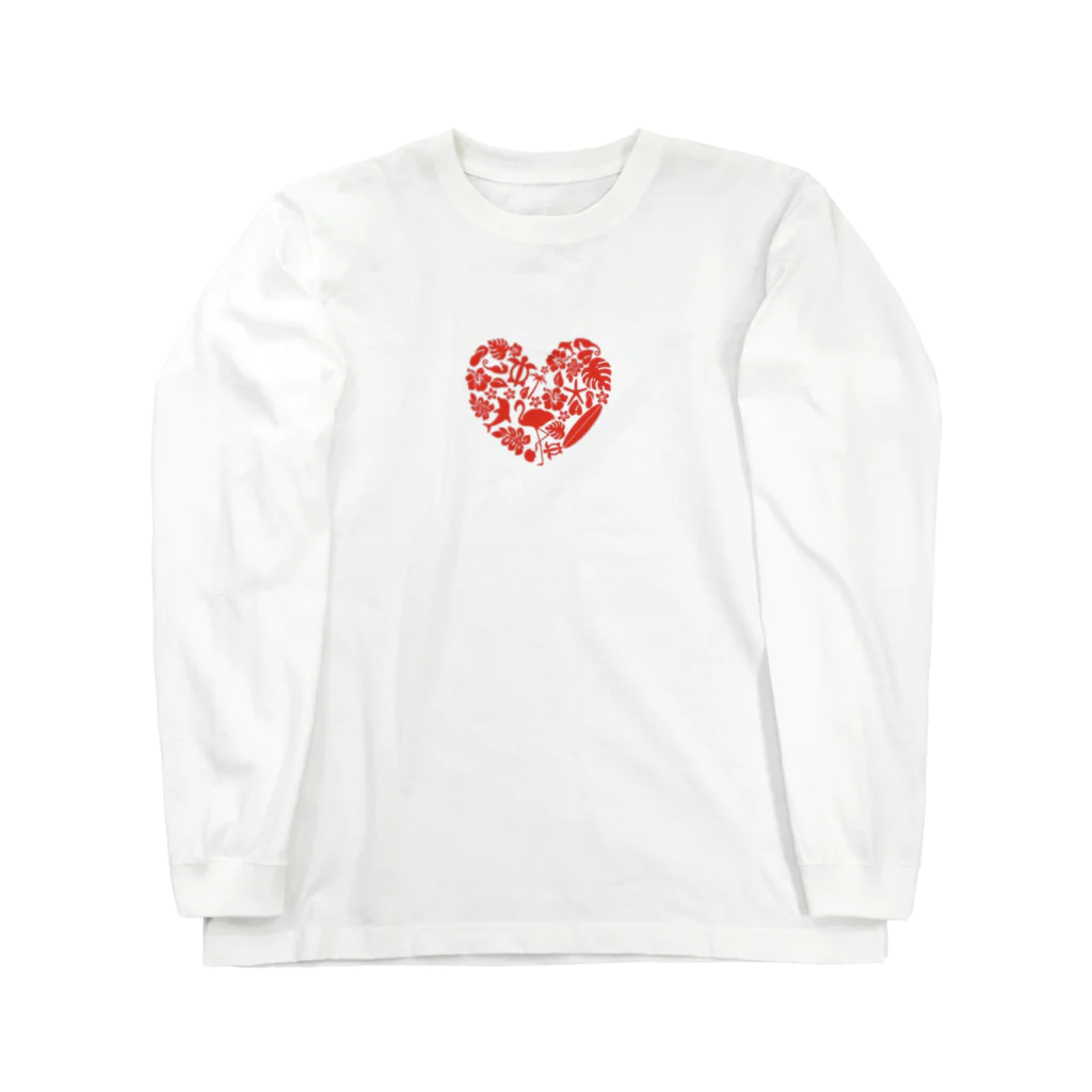 Angel  SmileのHawaiian Heart Long Sleeve T-Shirt