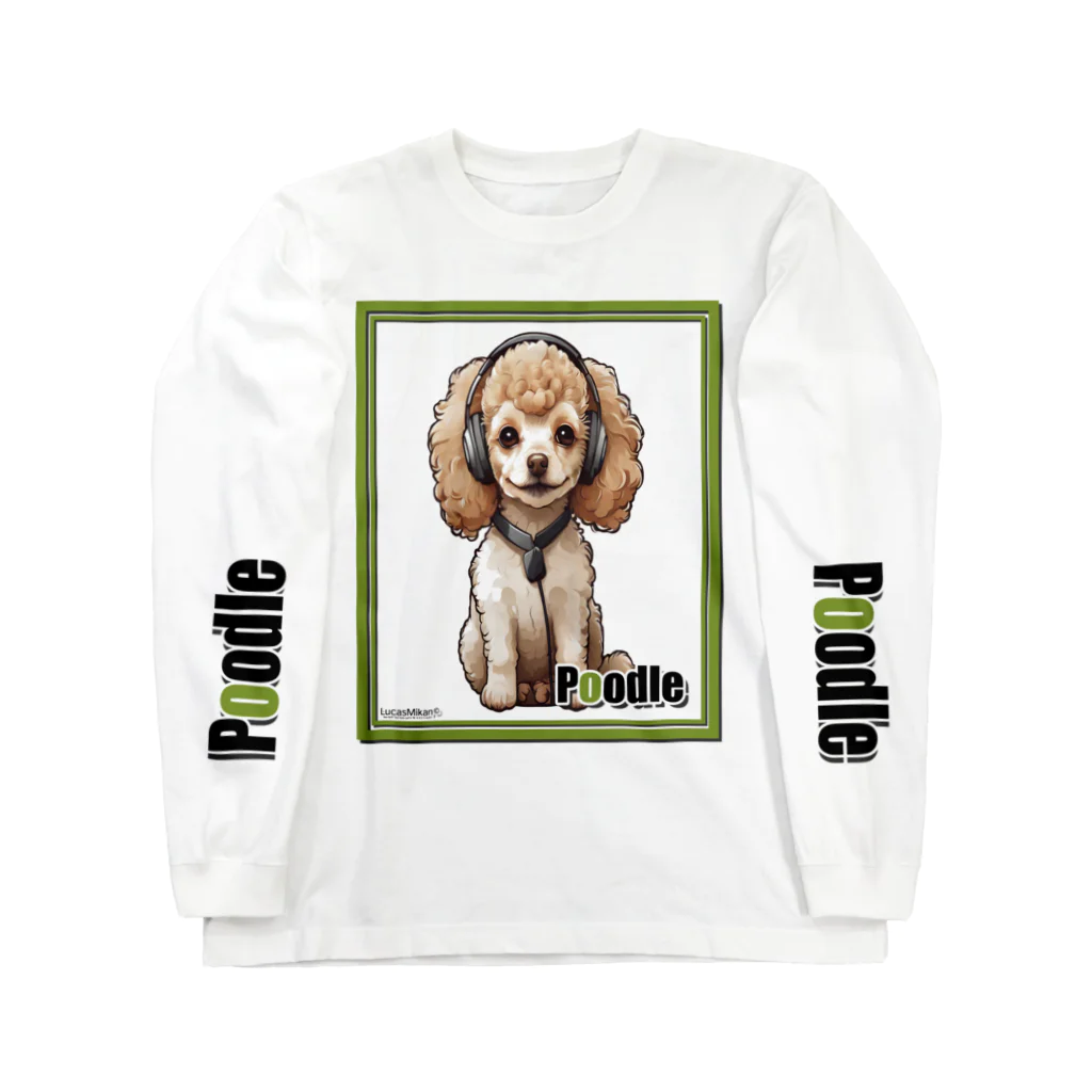 LUCASMIKAN Shopの集まれ犬好き / Gathering Dog Lover (Poodle) ロングTシャツ・パーカーなど Long Sleeve T-Shirt