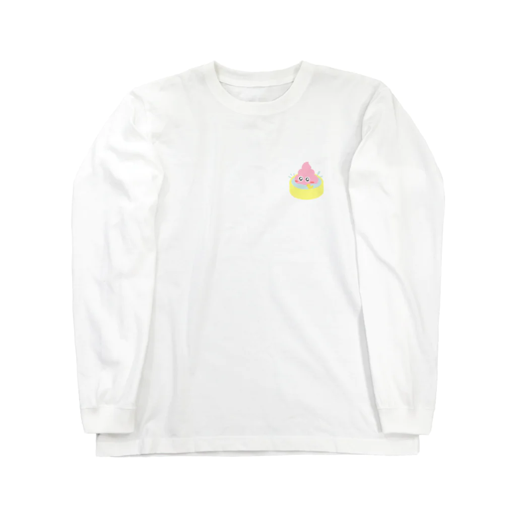 うんこちゃん！の水浴びうんこちゃん！ Long Sleeve T-Shirt