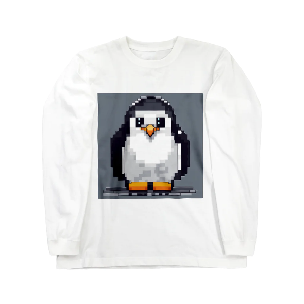 hakusyuuの優しい眼差しペンギン Long Sleeve T-Shirt