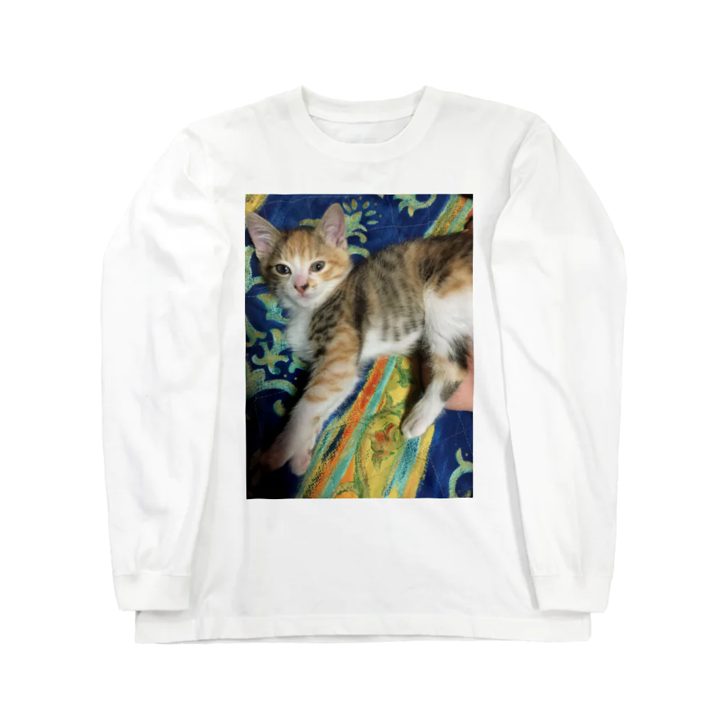 いといとにゃんこショップの何か用？ねこ Long Sleeve T-Shirt