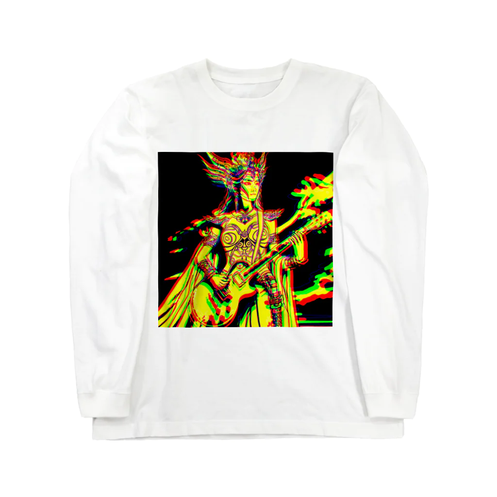 moon_takuanの神功皇后とロック「Empress Jingu and Rock」 Long Sleeve T-Shirt