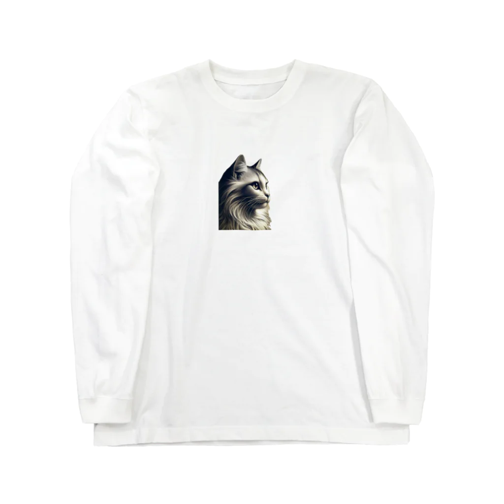 Motonokiの仮）ネコしゃん Long Sleeve T-Shirt