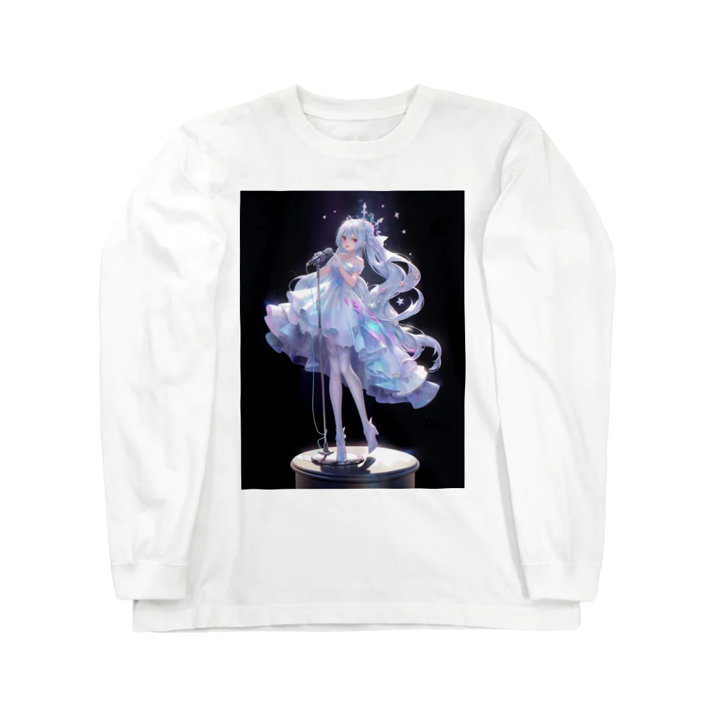 レーザーの純白のアイドル Long Sleeve T-Shirt