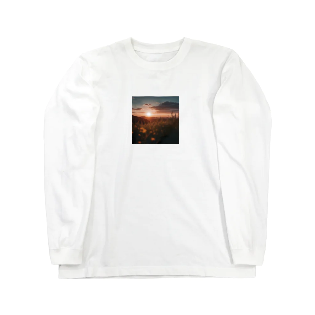 kam-kam0713の夕暮れ時の景色 ロングスリーブTシャツ