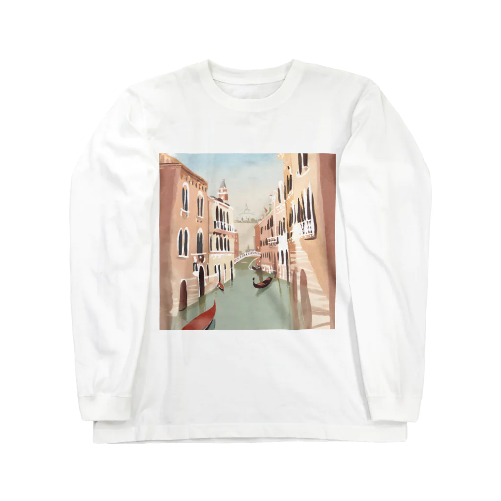 friends snowのイタリアの旅 〜ヴェネツィア〜 ロングスリーブTシャツ