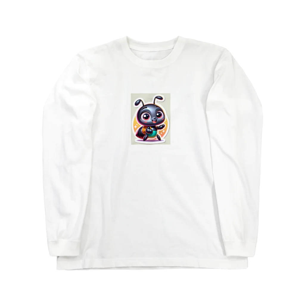 Tの店の小さなアリが元気にあいさつ Long Sleeve T-Shirt