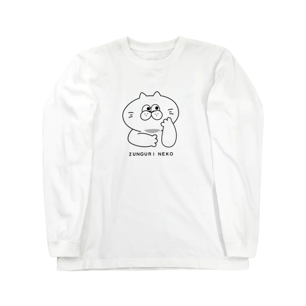 なつまれしょっぷのずんぐりねこ ロングスリーブTシャツ