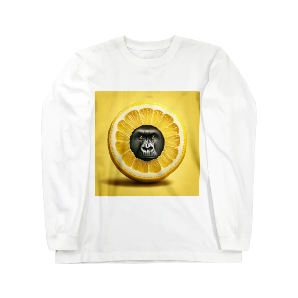 ゴリラショップのThe Mighty Gorilla Lemon  Long Sleeve T-Shirt