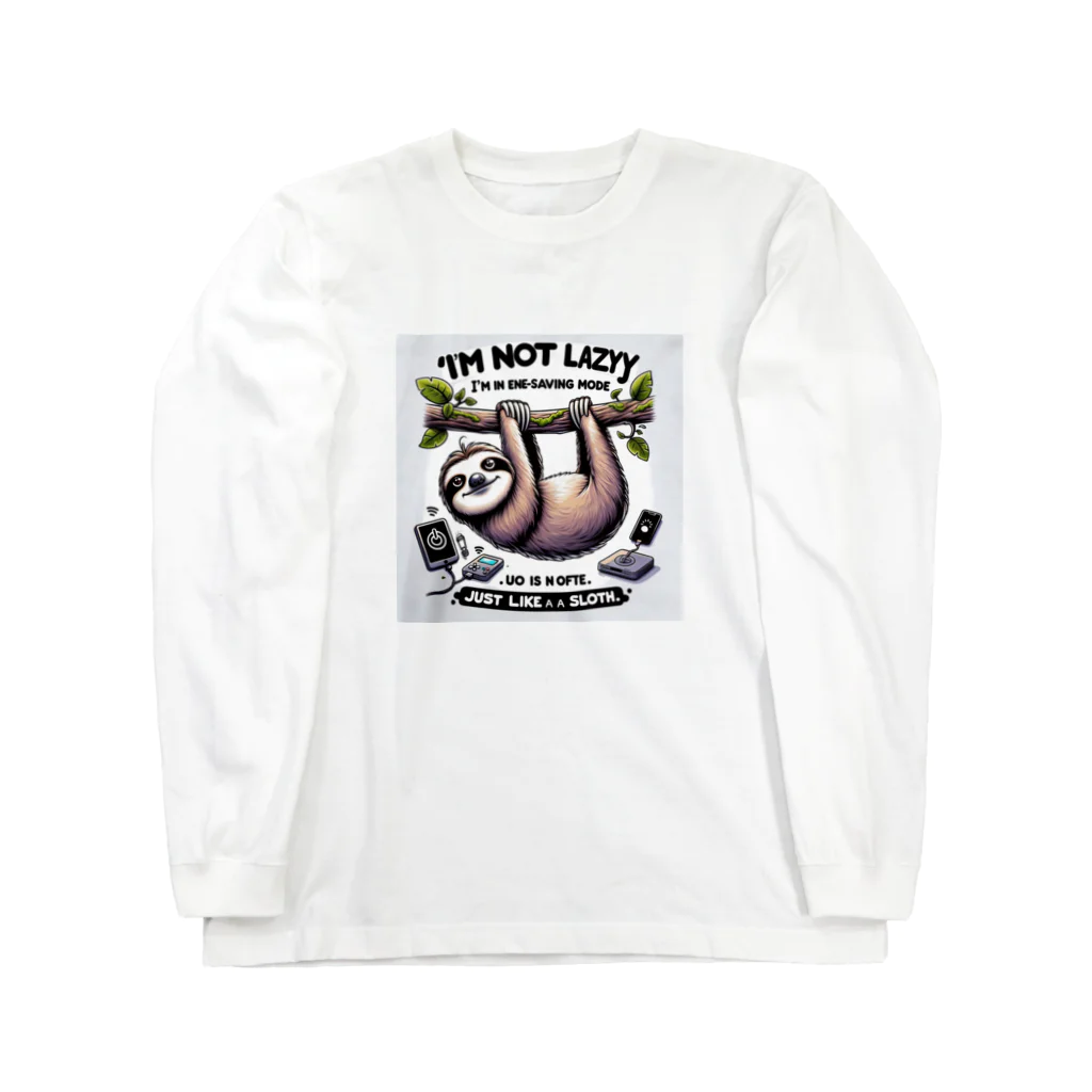 k.a.u.j.7のエネルギーセーブ中のあなた！まるでナマケモノ Long Sleeve T-Shirt