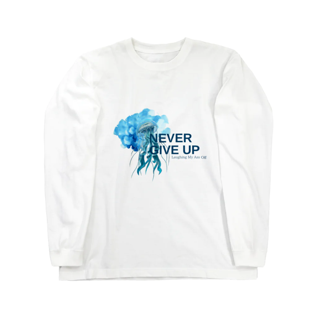 Are you free tonight?のnevergiveup Long Sleeve T-Shirt