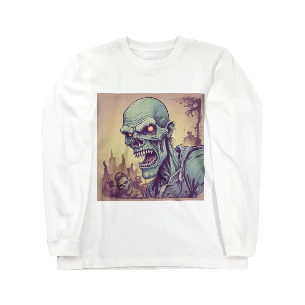 saitou1x4のホラー　ゾンビ１ Long Sleeve T-Shirt