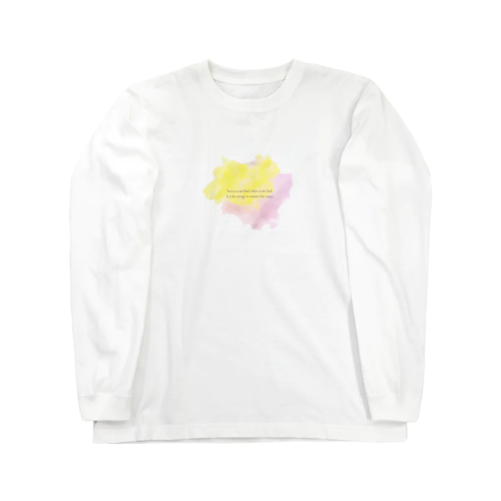 mame SHOPのKUMO☁️×名言　Spring ver. Long Sleeve T-Shirt