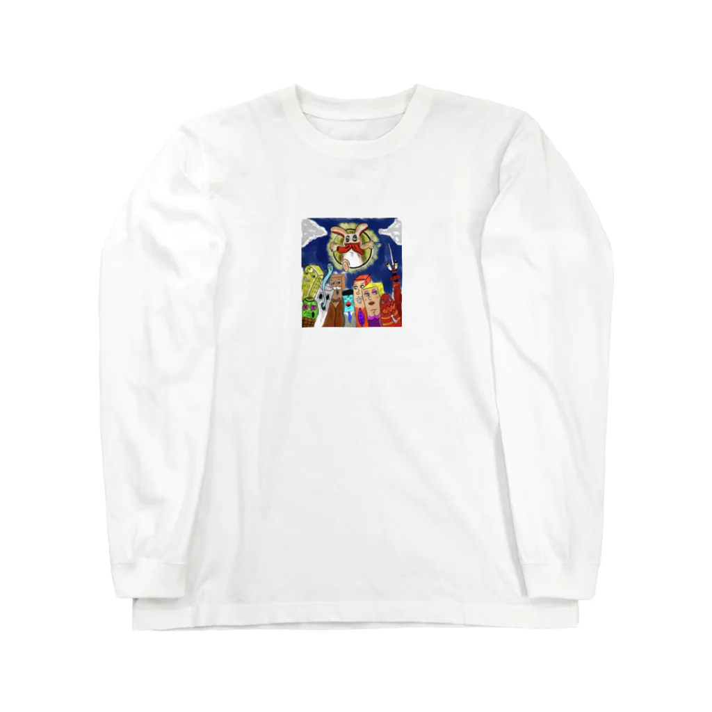 patroom(柄)のうさぎタウン Long Sleeve T-Shirt