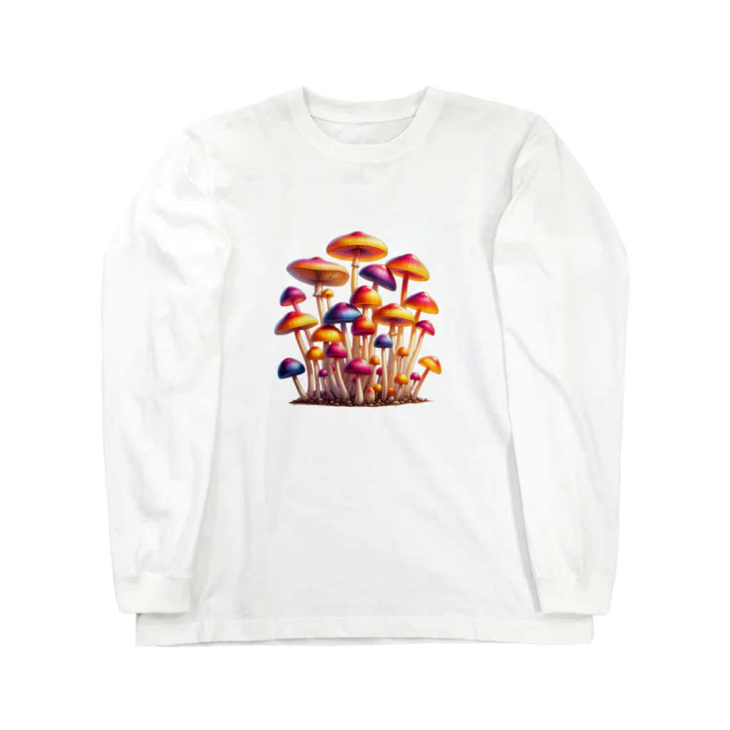 mushupのキャンディーキノコ  Long Sleeve T-Shirt