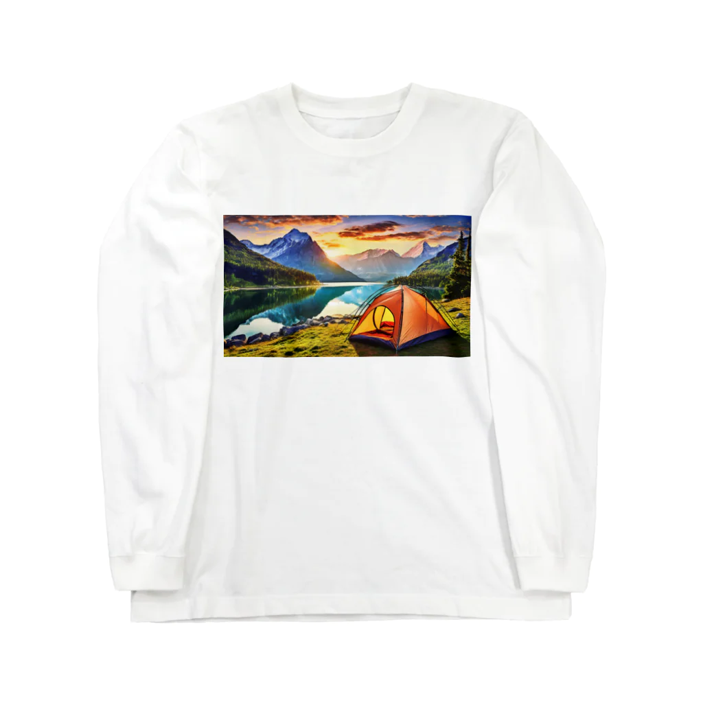 Kz_25@アウトドアーのキャンプファッション -Sunrise- Long Sleeve T-Shirt